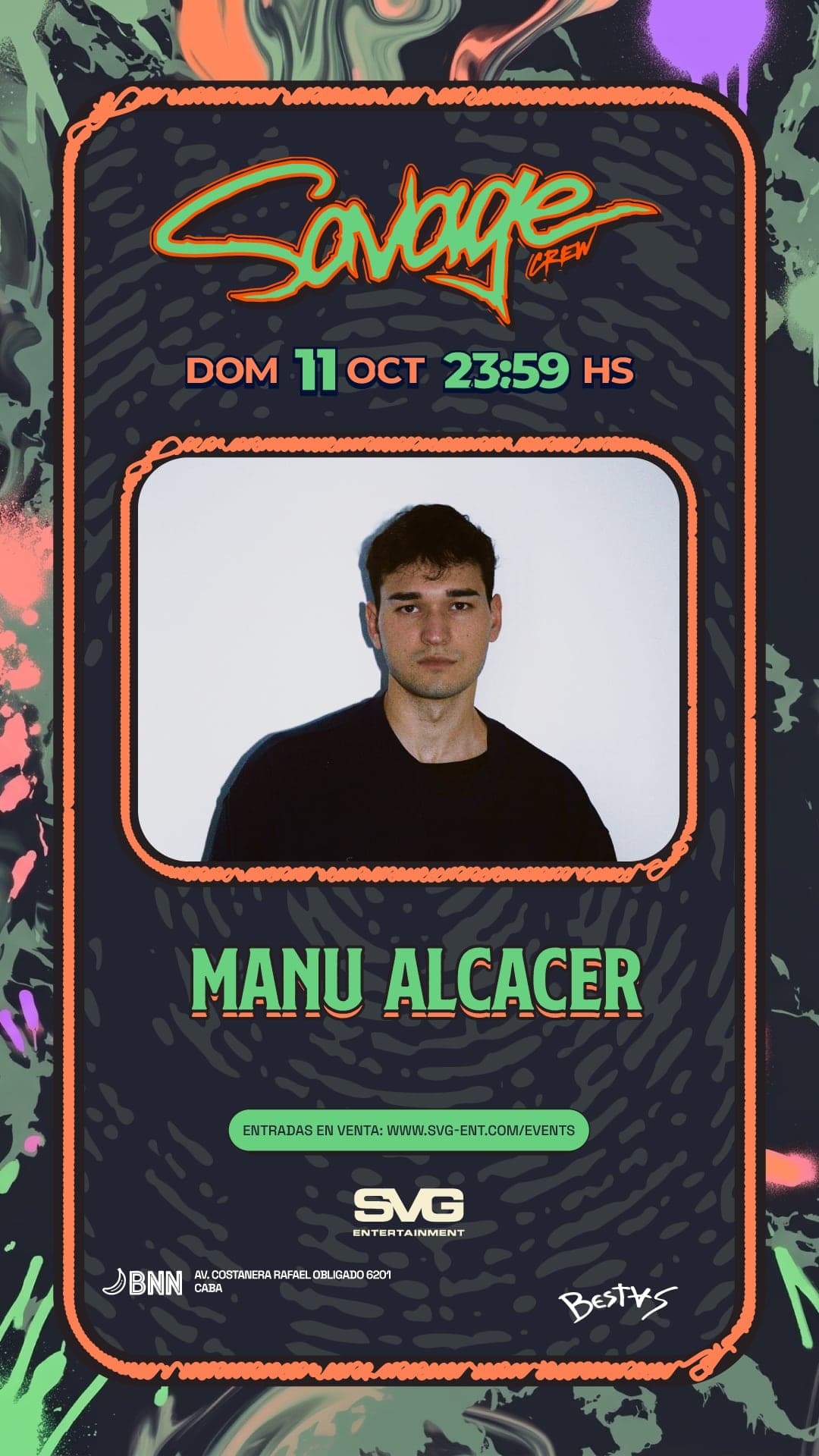 Placa de Manu Alcacer para el Banana Terrace de BNN
