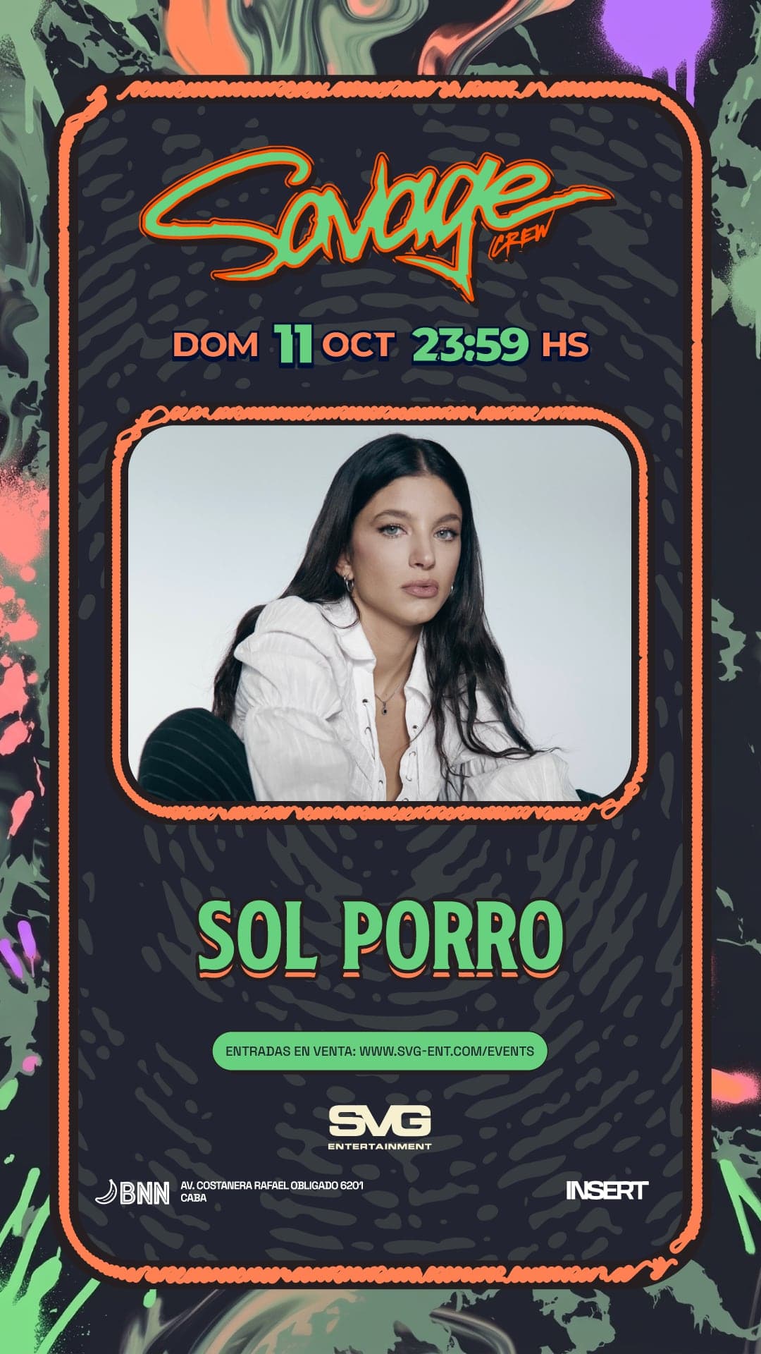 Placa de Sol Porro para el Banana Terrace de BNN
